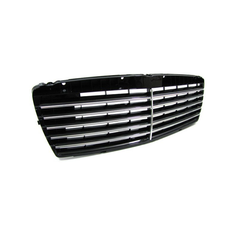 Grille de calandre noire/chromée Mercedes Classe E W210 07/99