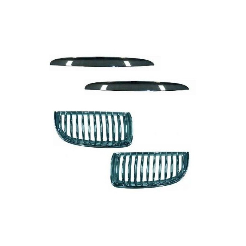 Chromgrill BMW Serie 3 E90/91 04/05-08/08 1216340/341