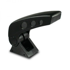 Universal central armrest black leather look