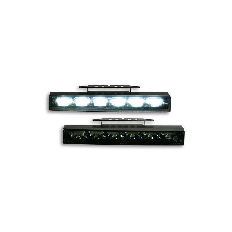 Feux Diurnes 6 Leds fond noir