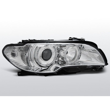 Angel Eyes Front Headlights BMW Serie 3 E46 Cpé/Cab 04.03-06 Chrome