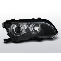 Phares Avant Angel Eyes LED BMW Serie 3 E46 Berline/Touring 09.01-03.05 Noir