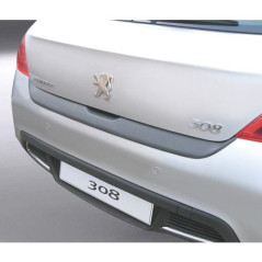 Protecteur de pare-chocs arrière ABS pour Peugeot 308 SW 08-13 Noir