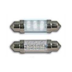 2 weiße LED-Shuttle-Glühbirnen 39 mm 582045