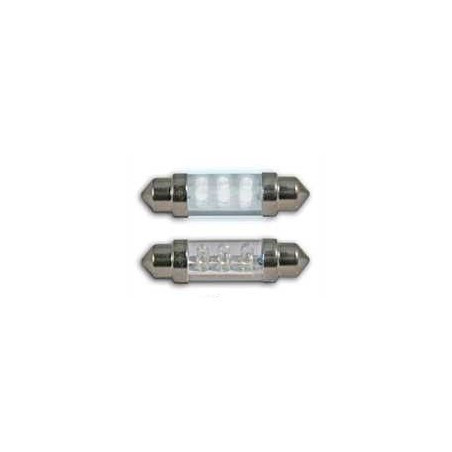 2 weiße LED-Shuttle-Glühbirnen 39 mm 582045