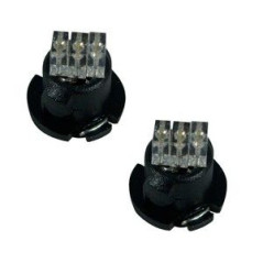 2 Glühbirnen 3 LEDs für weißes Armaturenbrett 12V 582038