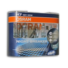 2 Ampoules Osram Night Breaker Plus H7 12V 55W