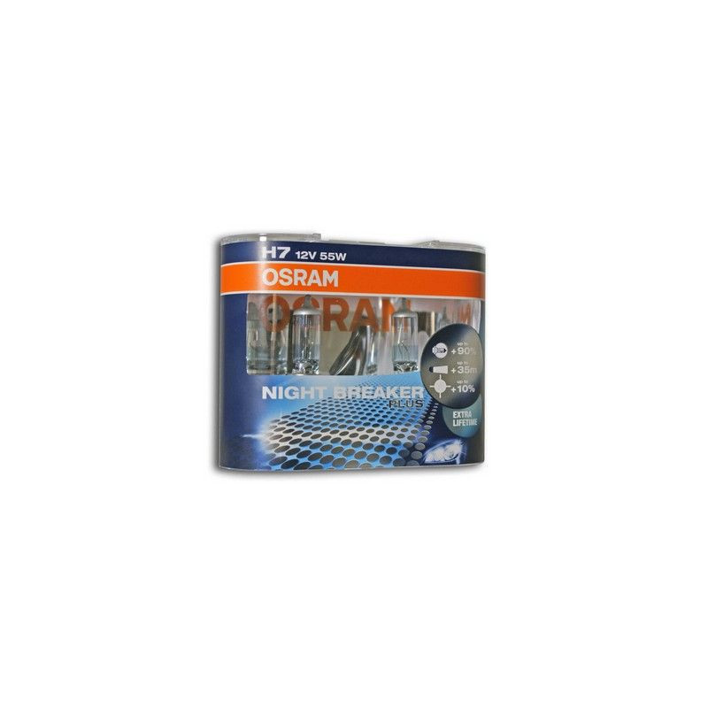 2 Osram Night Breaker Plus H7 12V 55W Glühbirnen 583002