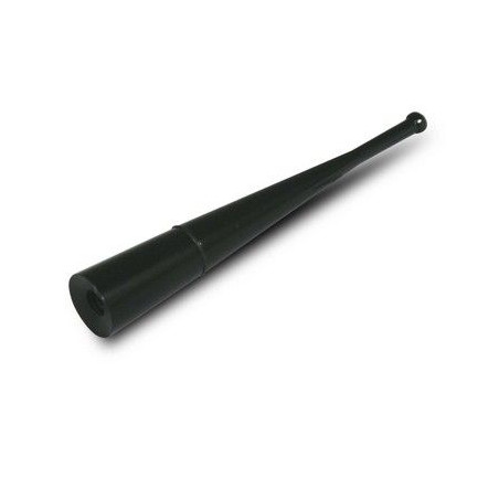 Antenne "Cone Top" noire avec bague noire 90 mm