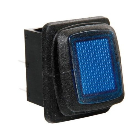 Interrupteur imperméable IP65 12/24V 10A à Led bleu