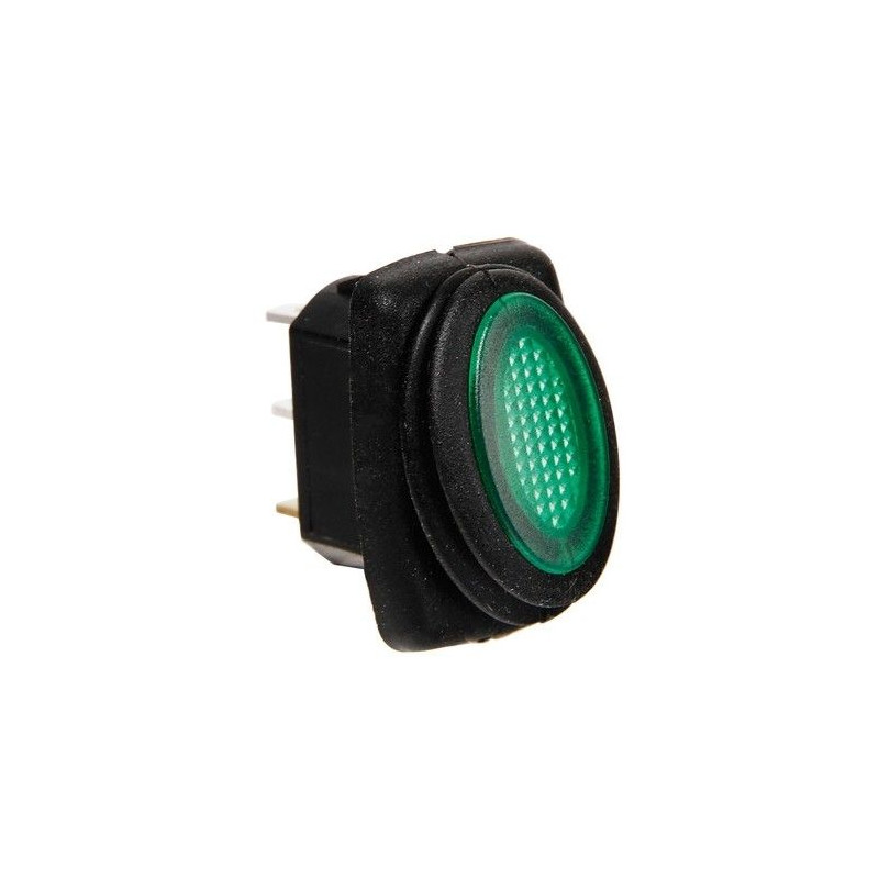 Interrupteur imperméable 12/24V à Led vert