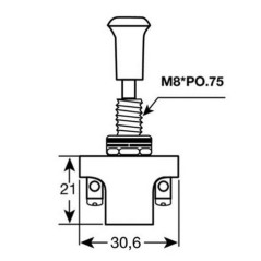 Push-Pull-Schalter 12/24V 10A