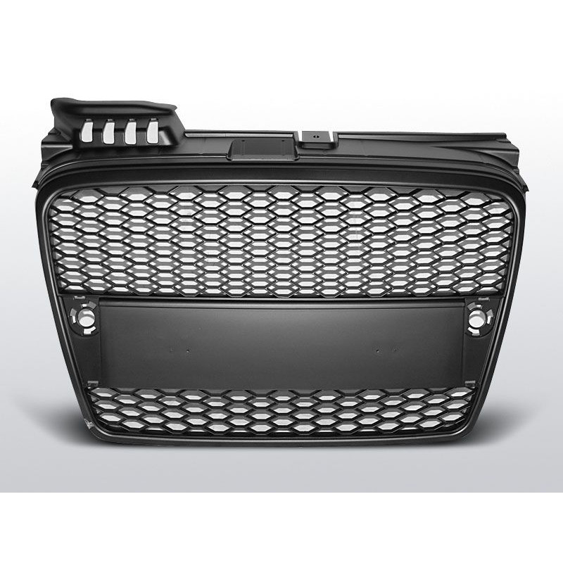 Mattschwarzer Kühlergrill Audi A4 B7 Look RS 04-08 GRAU21