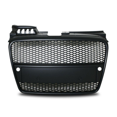 Calandre Audi A4 8E B7 04-08 grille nid d'abeille noire, sans sigle, pour PDC