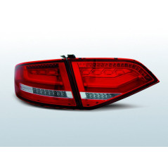 Feux Arrière Audi A4 B8 08-11 à Leds Rouge/Clair