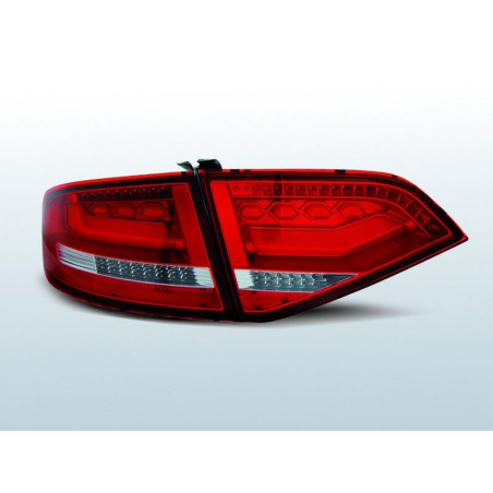 Feux Arrière Audi A4 B8 08-11 à Leds Rouge/Clair