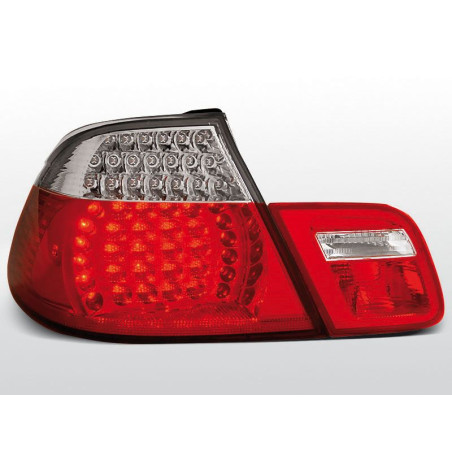 Feux Arrière BMW E46 Cab. 04.99-03.03 à Leds Rouge/Clair