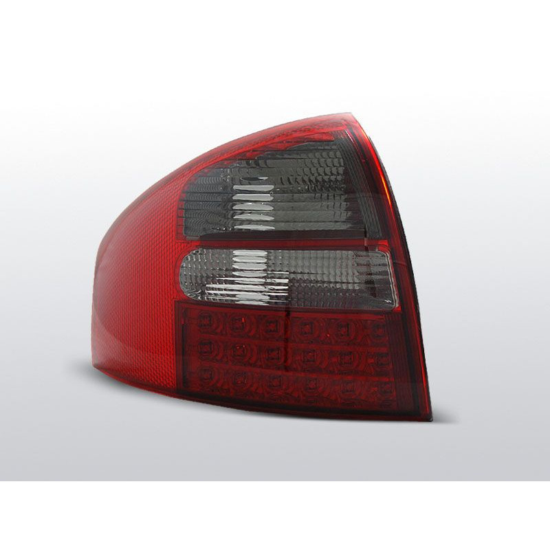 Feux Arrière Audi A6 05.97-05.04 à Leds Rouge/Fumé