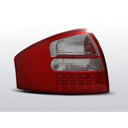 Feux Arrière Audi A6 05.97-05.04 à Leds Rouge/Clair