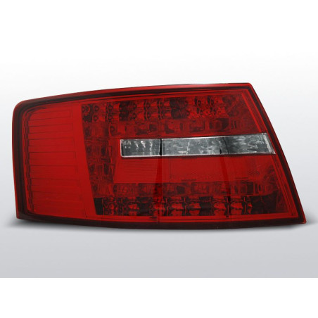 Feux Arrière Audi A6 C6 04.04-08 à Leds Rouge/Clair (7 broches)