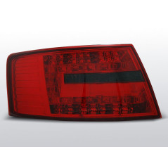 Feux Arrière Audi A6 C6 04.04-08 à Leds Rouge/Fumé (7 broches)