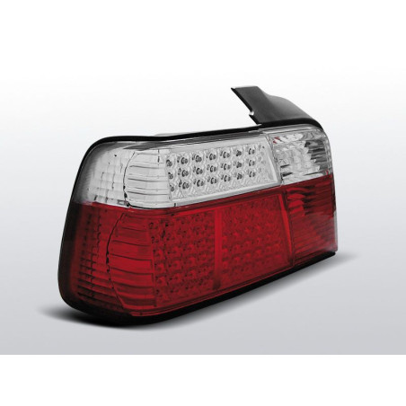 Feux Arrière BMW E36 Berline 12.90-08.99 à Leds Rouge/Blanc