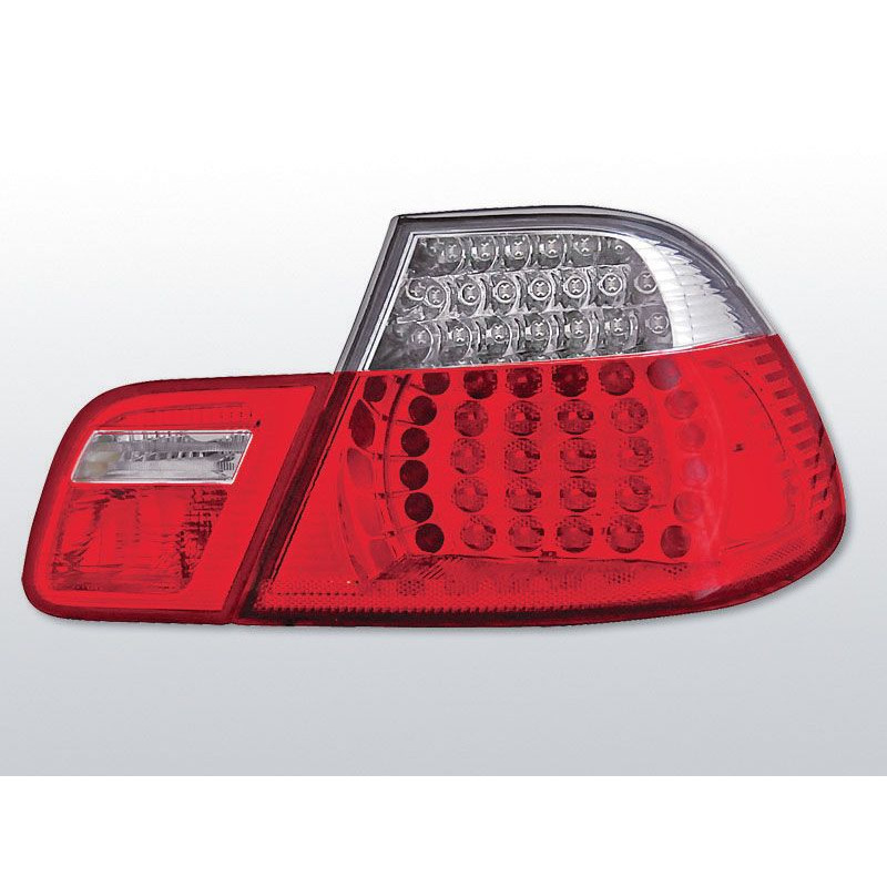 Feux Arrière BMW E46 Cpé 04.99-03.03 à Leds Rouge/Clair