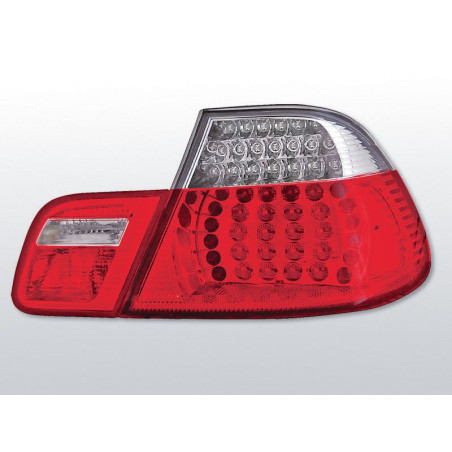 Feux Arrière BMW E46 Cpé 04.99-03.03 à Leds Rouge/Clair