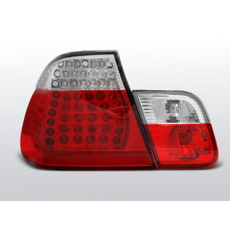 Rückleuchten für BMW E46 Limousine 05.98–08.01 mit rot/weißen LEDs LDBM13