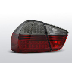 Feux Arrière BMW E90 Berline 03.05-08.08 à Leds Rouge/Fumé