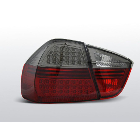 Feux Arrière BMW E90 Berline 03.05-08.08 à Leds Rouge/Fumé