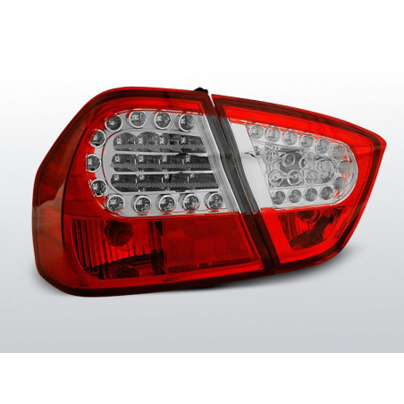 Feux Arrière BMW E90 Berline 03.05-08.08 à Leds Rouge/Clair