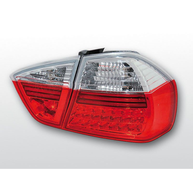 Feux Arrière BMW E90 Berline 03.05-08.08 à Leds Rouge/Clair