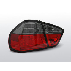 Feux Arrière BMW E90 Berline 03.05-08.08 à Leds/Lightbar Rouge/Fumé