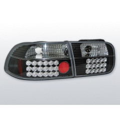 Feux Arrière Honda Civic 09.91-08.95 2/4 ptes à Leds Noir