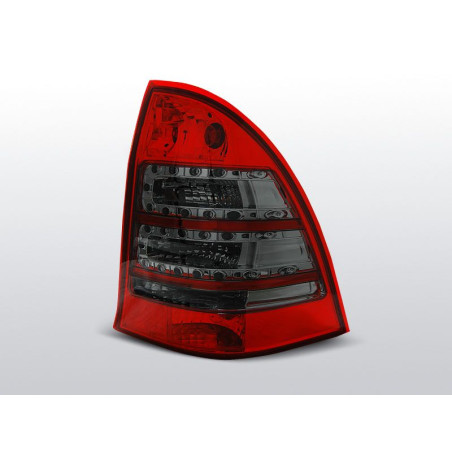 Feux Arrière Mercedes W203 Break 00-07 à Leds Rouge/Fumé