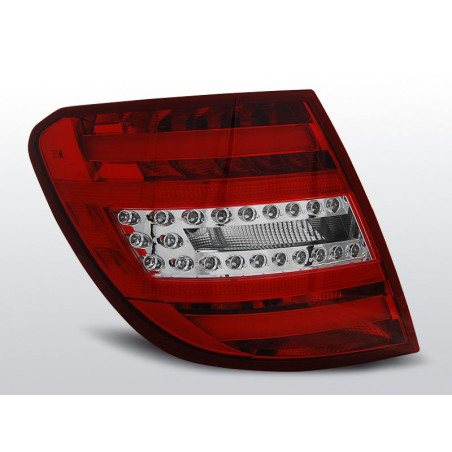 Feux Arrière Mercedes W204 Break 07-10 à Leds/Lightbar Rouge/Clair