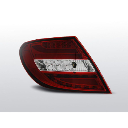 Feux Arrière Mercedes W204 07-10 à Leds/Lightbar Rouge/Fumé