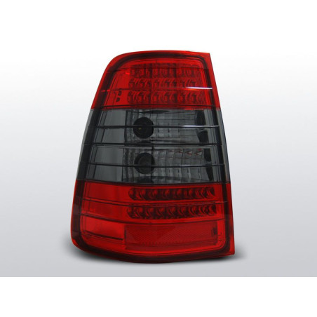 Feux Arrière Mercedes W124 Break 09.85-95 à Leds Rouge/Fumé