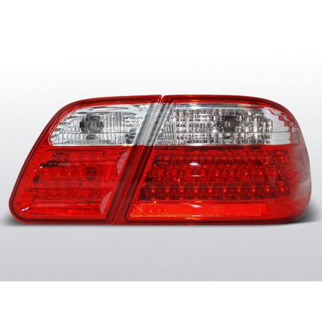 Feux Arrière Mercedes W210 95-03.02 à Leds Rouge/Clair