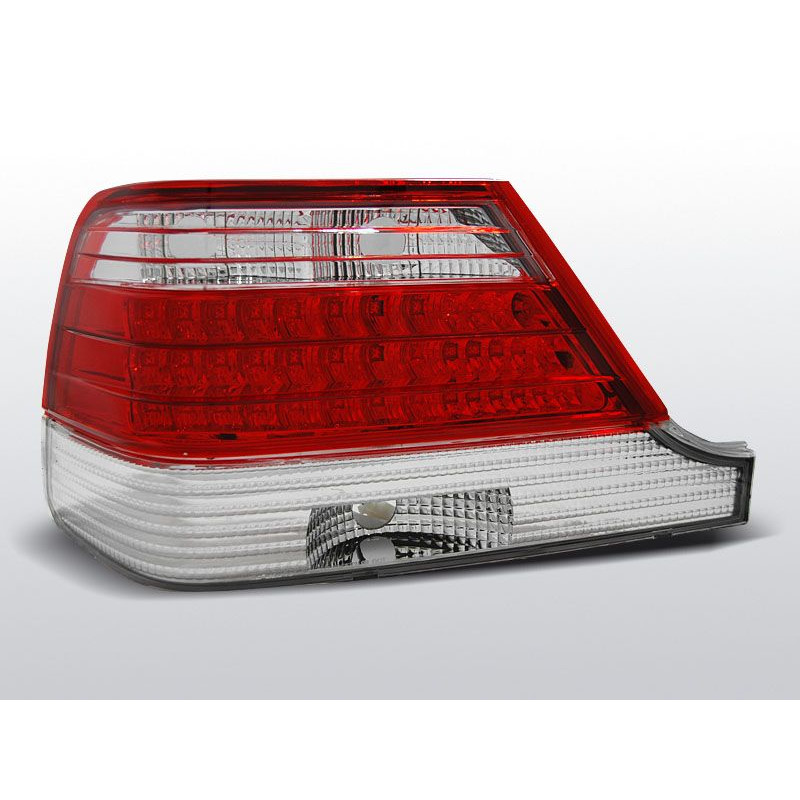 Mercedes W140 95-10.98 Rückleuchten mit rot/weißen LEDs LDME30