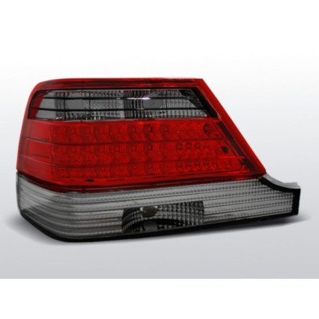 Feux Arrière Mercedes W140 95-10.98 à Leds Rouge/Fumé