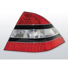 Feux Arrière Mercedes W220 09.98-05.05 à Leds Rouge/Noir