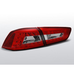 Feux Arrière Mitsubishi Lancer 8 08-11 à Leds Rouge/Clair