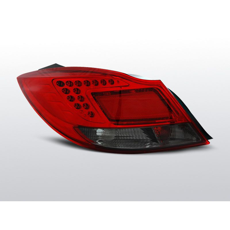 Feux Arrière Opel Insigna 4 ptes 08-12 à Leds Rouge/Fumé