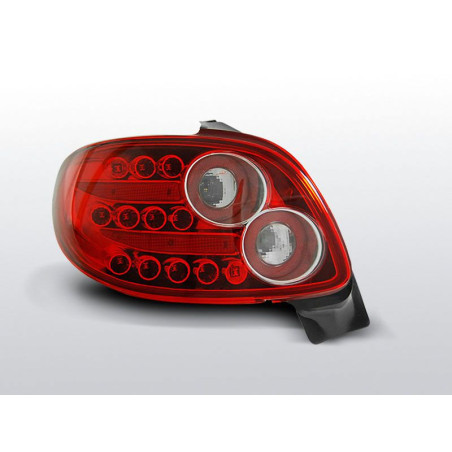 Feux Arrière Peugeot 206 3/5 ptes à Leds Rouge