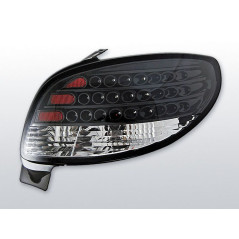 Feux Arrière Peugeot 206 3/5 ptes à Leds Noir/Clair