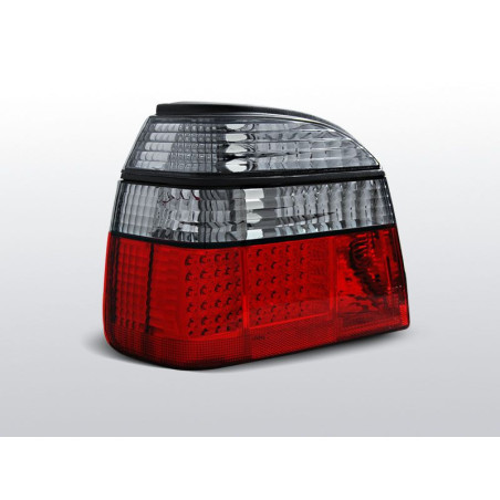 Feux Arrière VW Golf 3 09.91-08.97 à Leds Rouge/Fumé