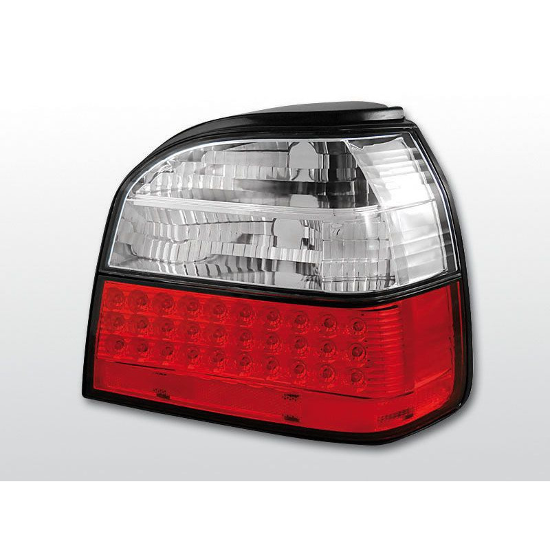 VW Golf 3 09.91–08.97 Rückleuchten mit roten/klaren LEDs LDVW35