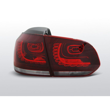 Feux Arrière VW Golf 6 10.08-12 à Leds Rouge